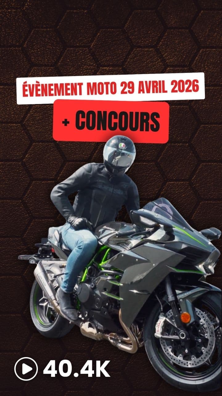 Vignette vidéo — annonce d'un événement moto et concours